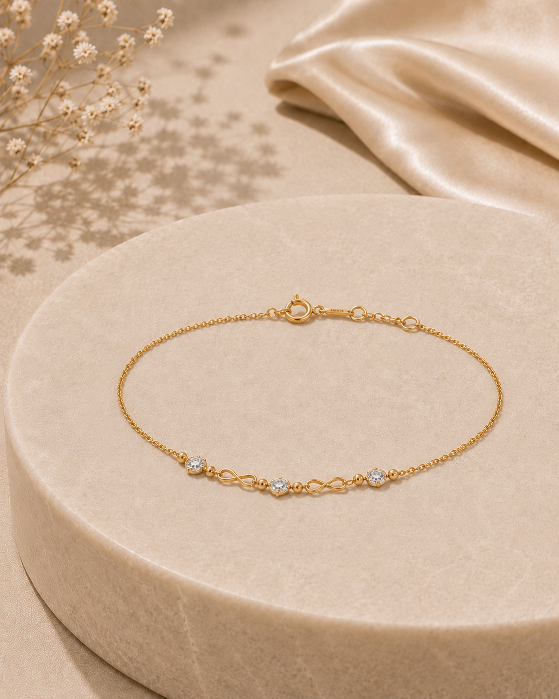 18K gold delicate chain bracelet by Oré