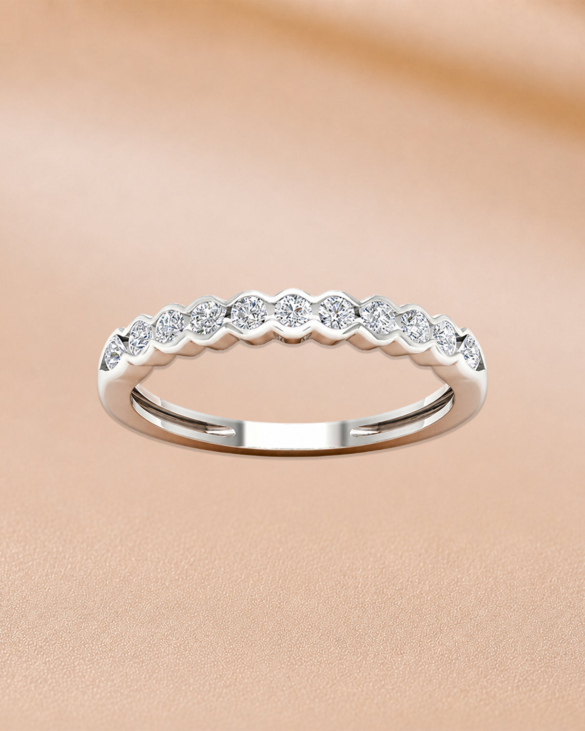 14K yellow gold elegant diamond ring by Oré