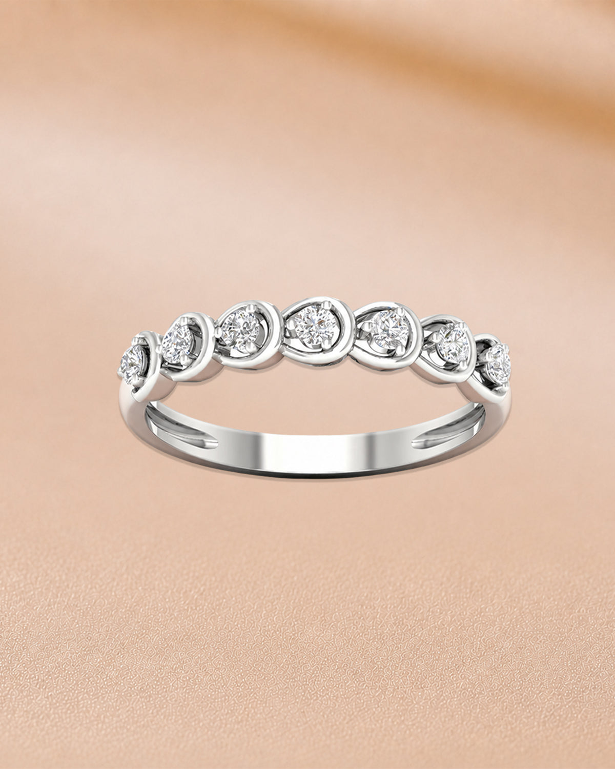 14K yellow gold diamond band ring by Oré