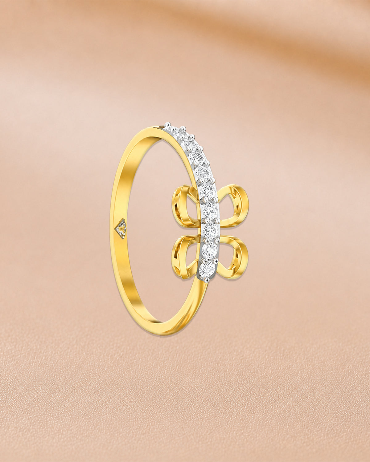 14K yellow gold diamond ring by Oré