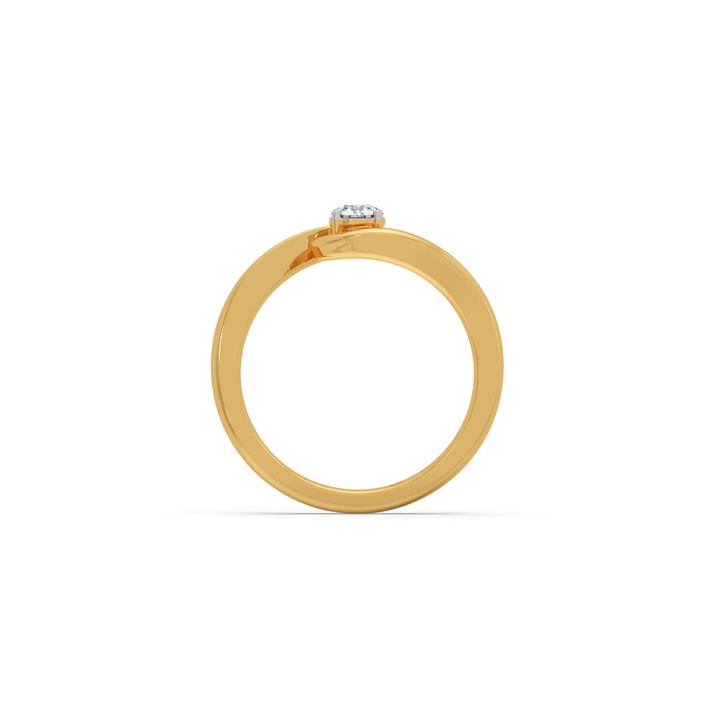 Modern Swirl Solitaire Ring (Copy)