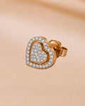 Ore 14KT Yellow Gold Heart Earrings