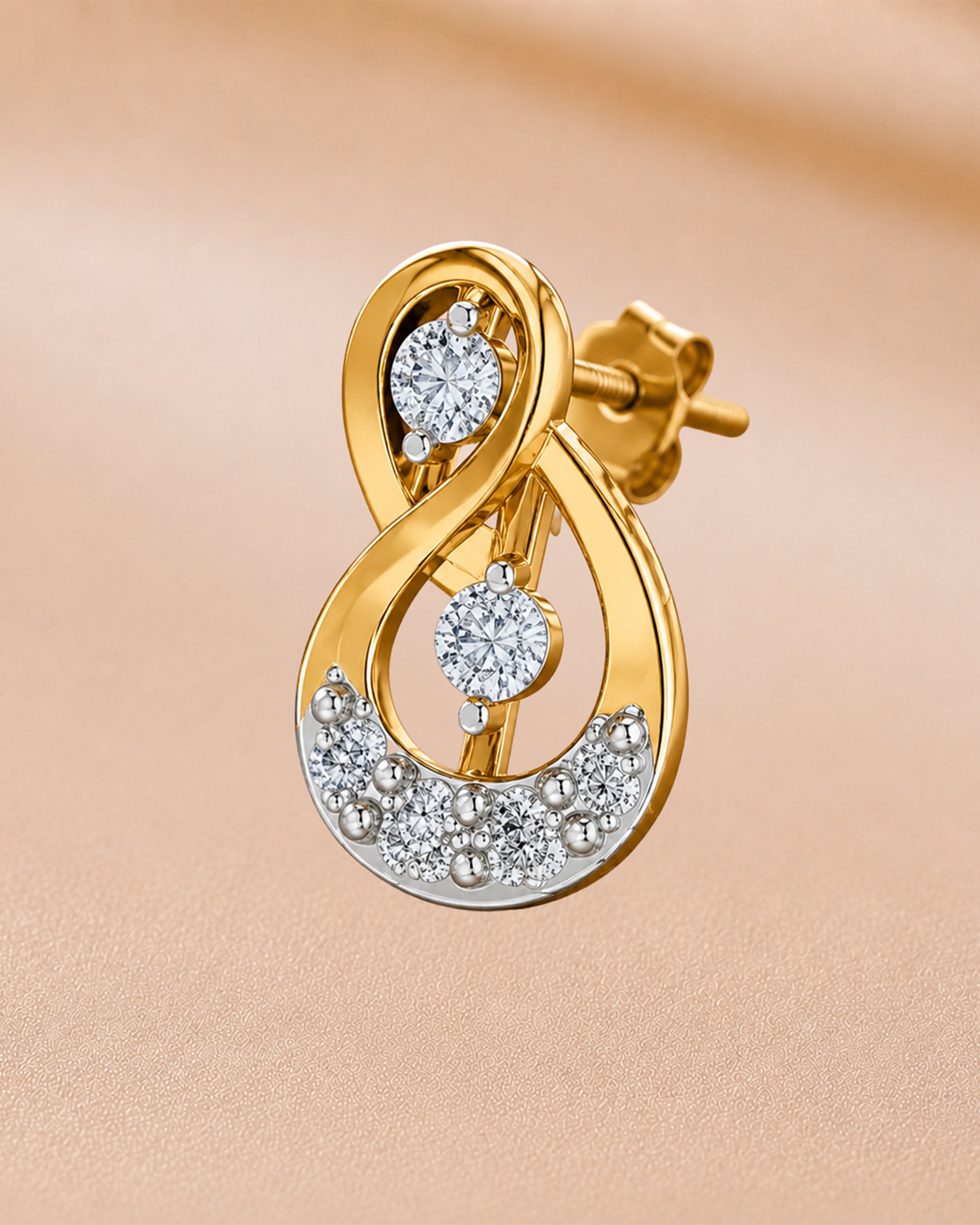 Ore 14KT Yellow Gold Earrings