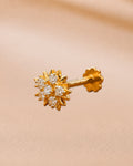 Ore 14KT Yellow Gold Star Nose Pin