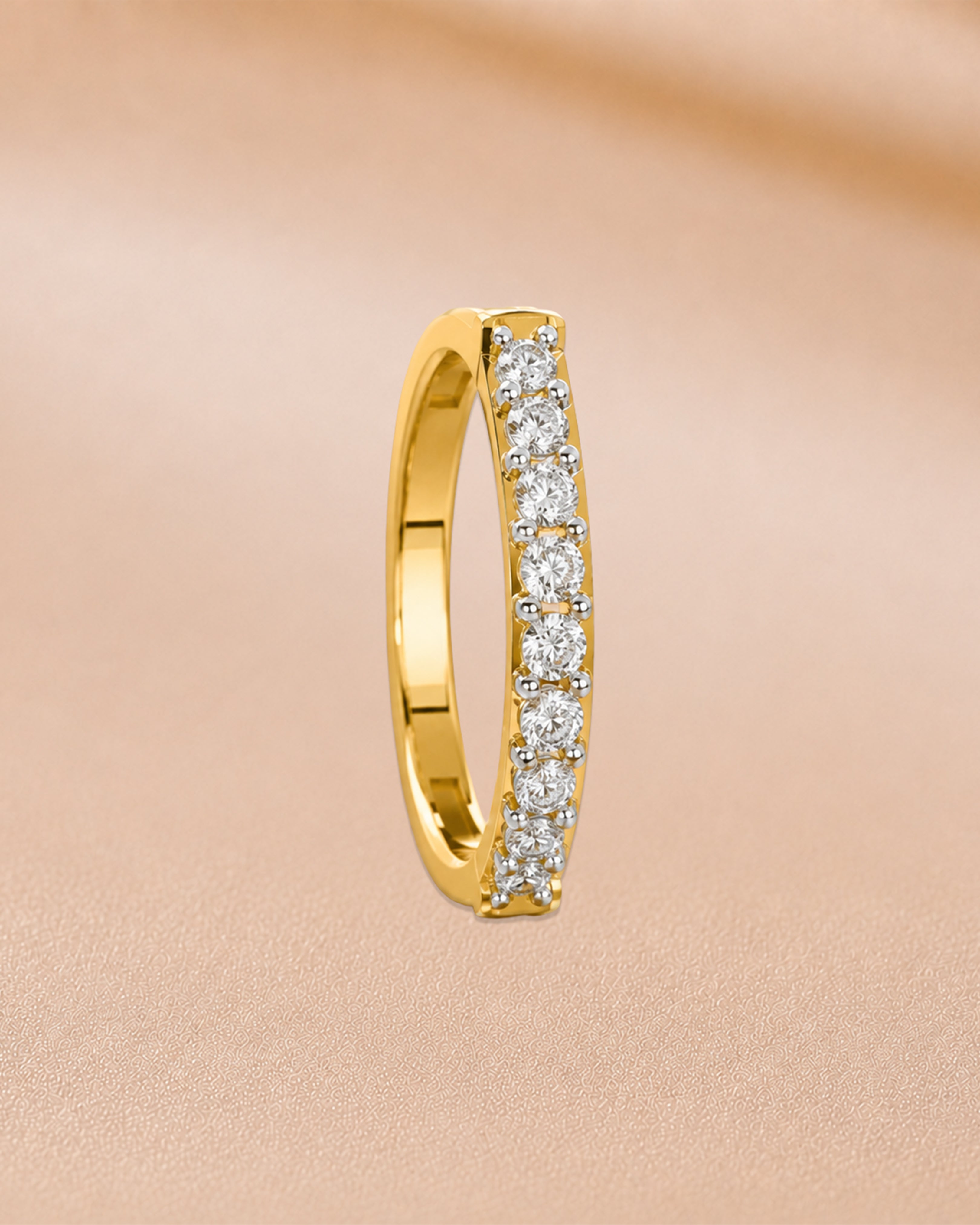 Ore 14KT Yellow Gold Circular Nose Pin