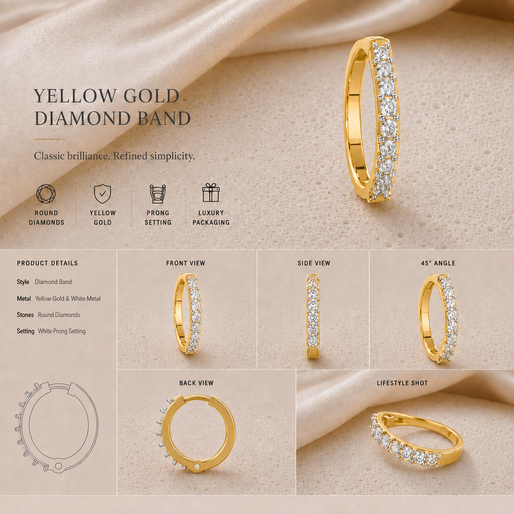Ore 14KT Yellow Gold Circular Nose Pin