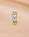 Ore 14KT Yellow Gold Heart Nose Pin