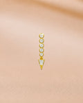 Ore 14KT Yellow Gold Circular Pendant Nose Pin