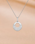 Ore 14KT Rose Gold Circular Pendant with Chain