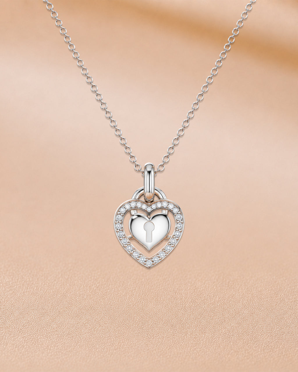 Ore 14KT Yellow Gold Heart Pendant with Chain