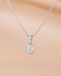 Ore 14KT Yellow Gold Solitaire Pendant with Chain