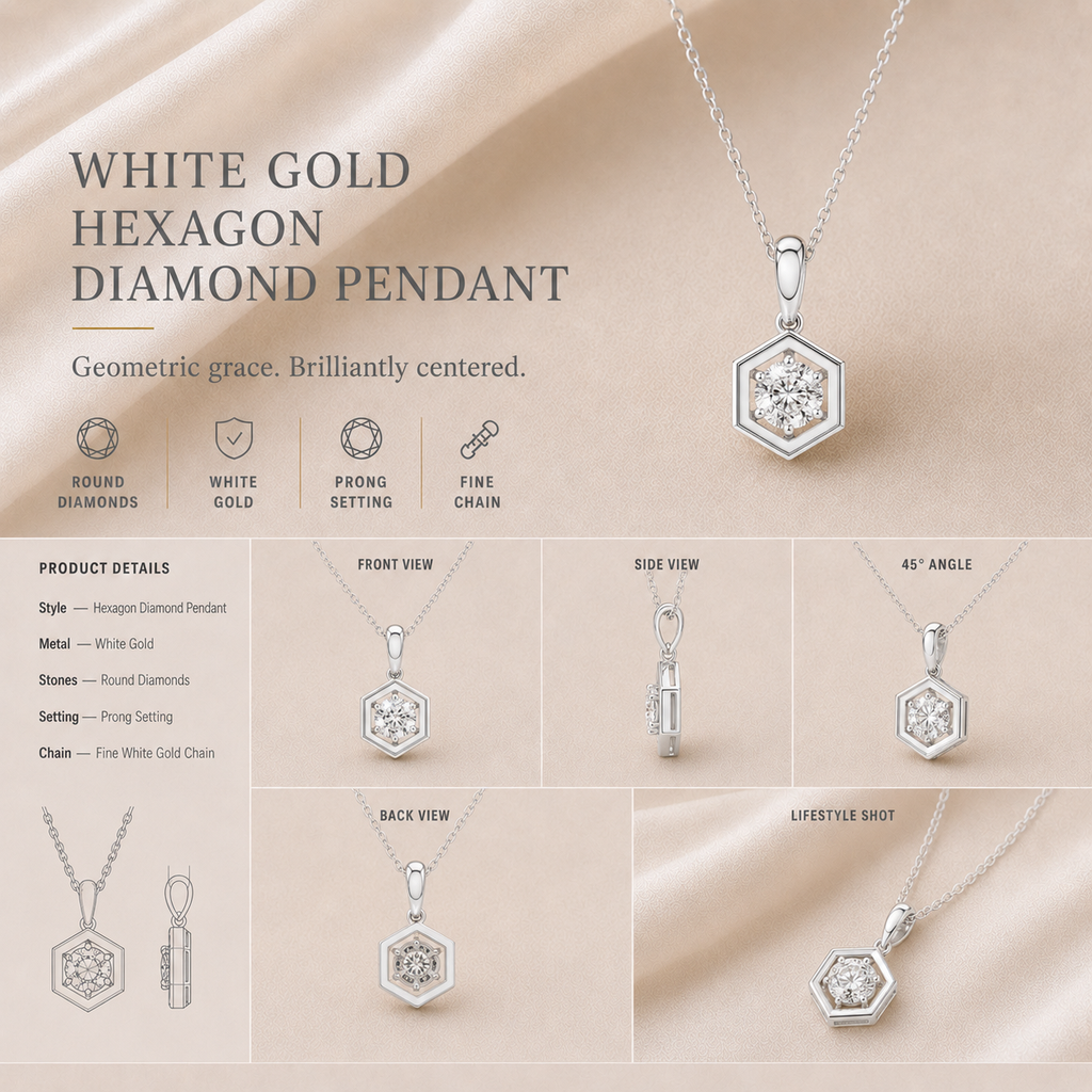 Ore 14KT Yellow Gold Pendant with Chain