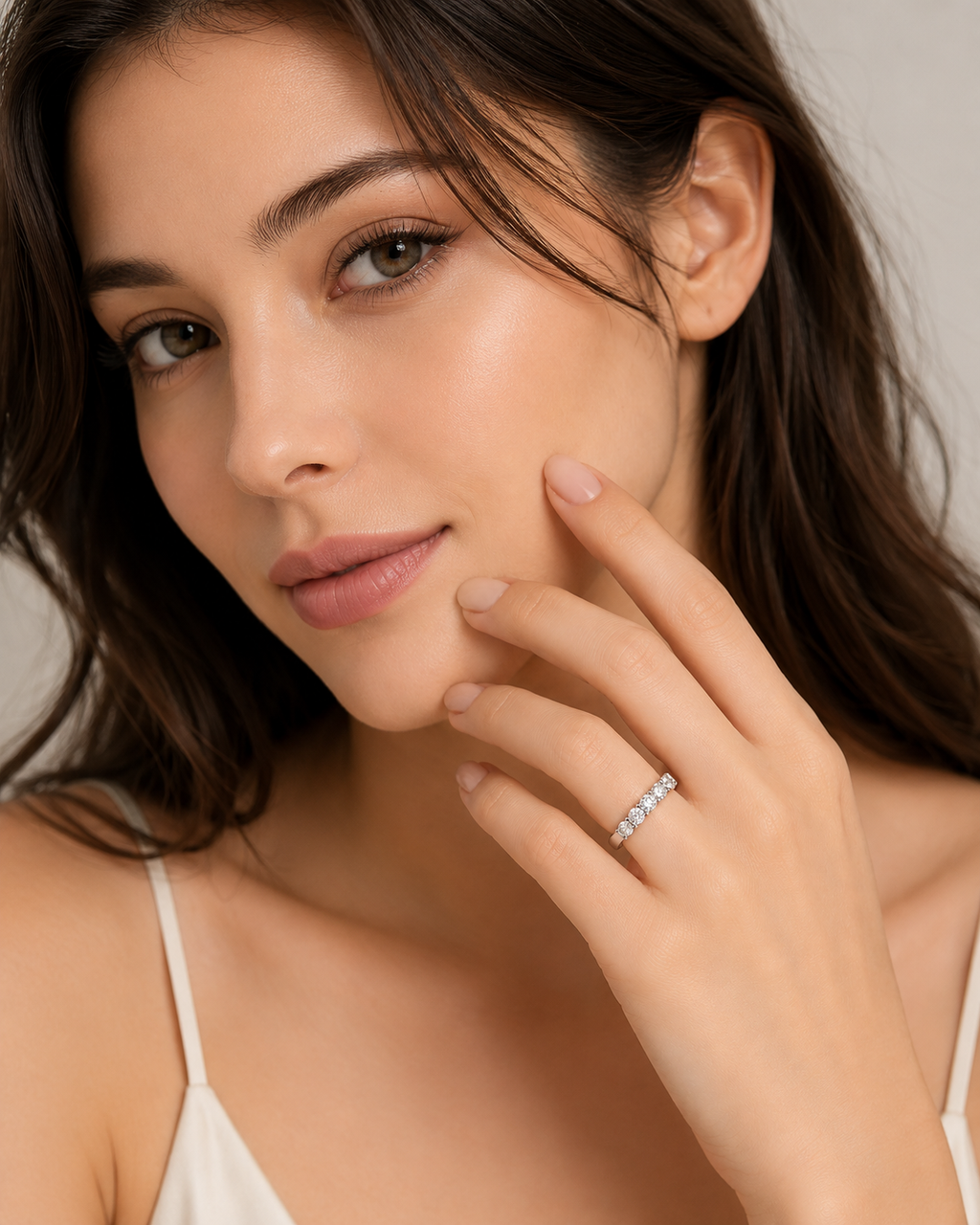 Ore 14KT Rose Gold Elegant Diamond Ring