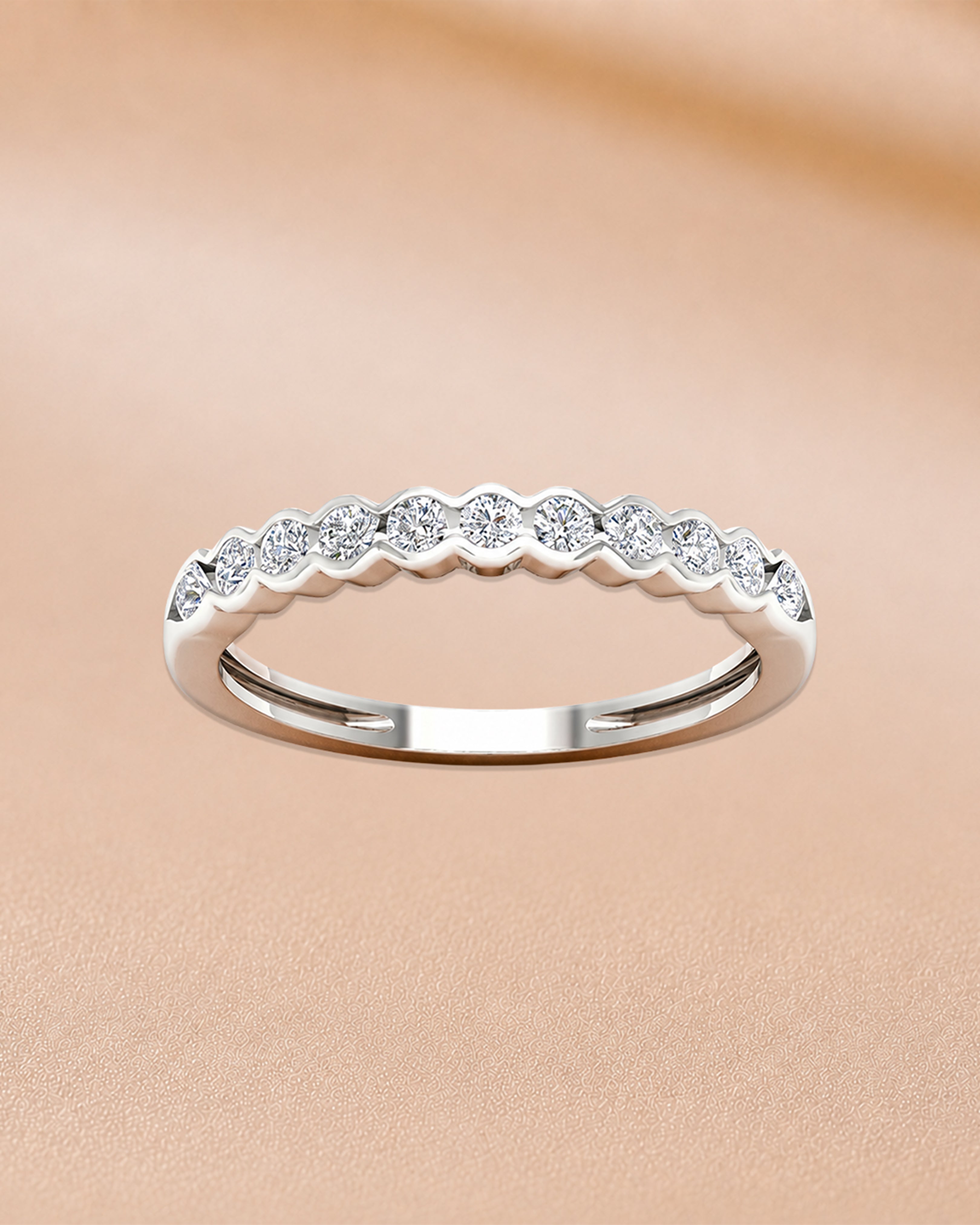 Ore 14KT Yellow Gold Elegant Diamond Ring