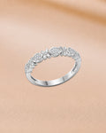 Ore 9K Yellow Gold Minimal Diamond Cluster Ring – Size 12