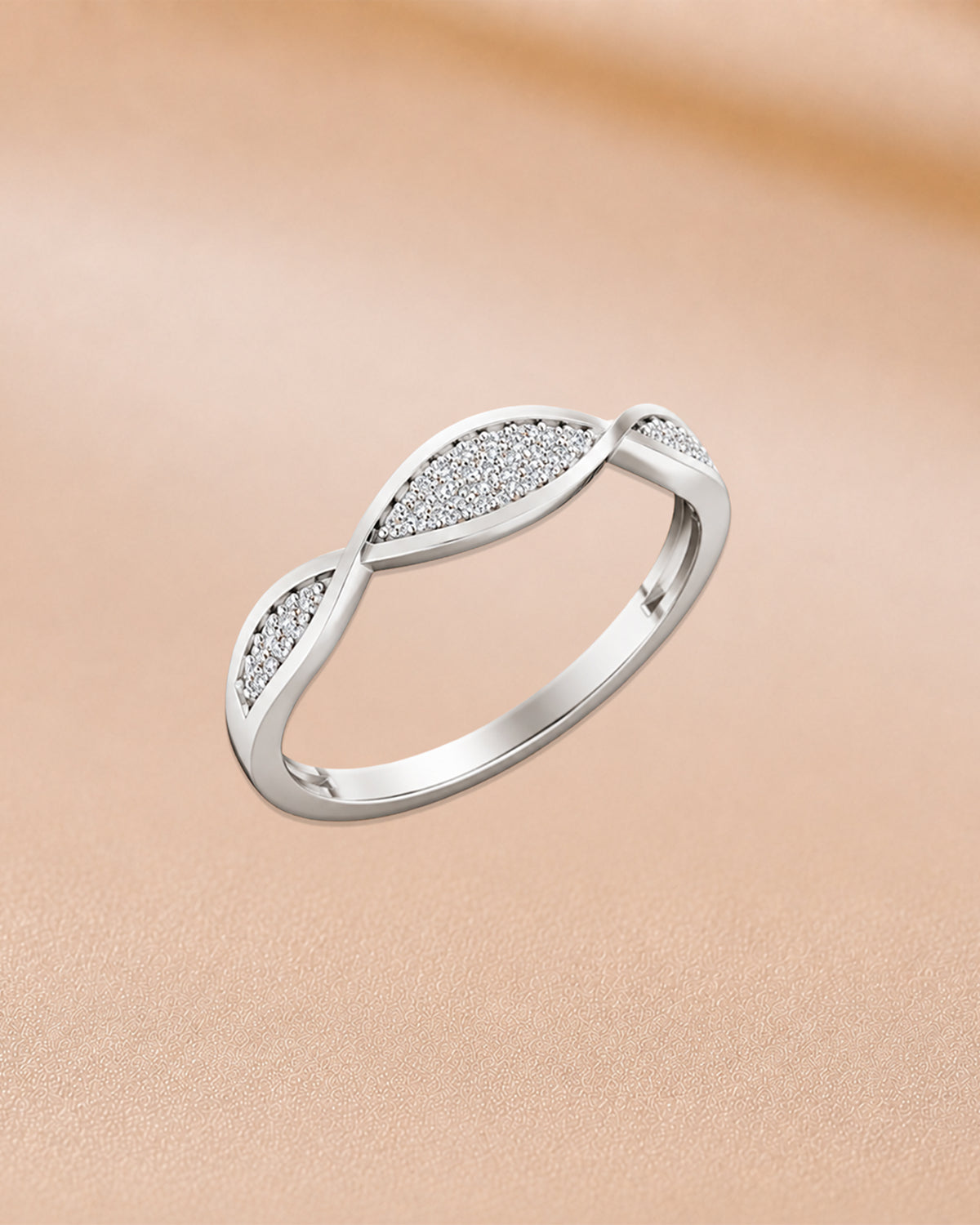 9K yellow gold round diamond cluster ring by Oré