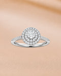 Ore 14KT Yellow Gold Layered Circle Diamond Ring