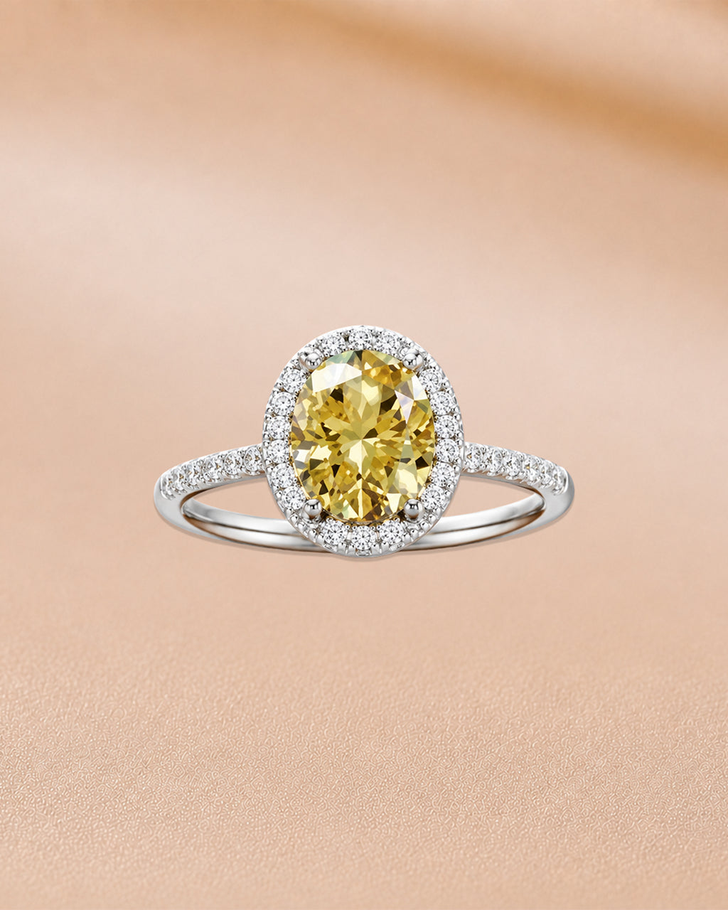 Ore 14KT Yellow Gold Yellow Diamond Ring