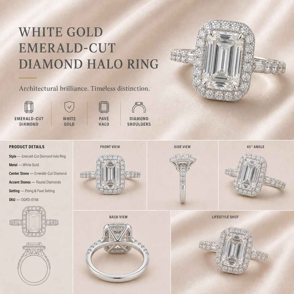 Ore 14KT Yellow Gold Diamond Ring