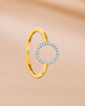 Ore 14KT Yellow Gold Round Design Ring