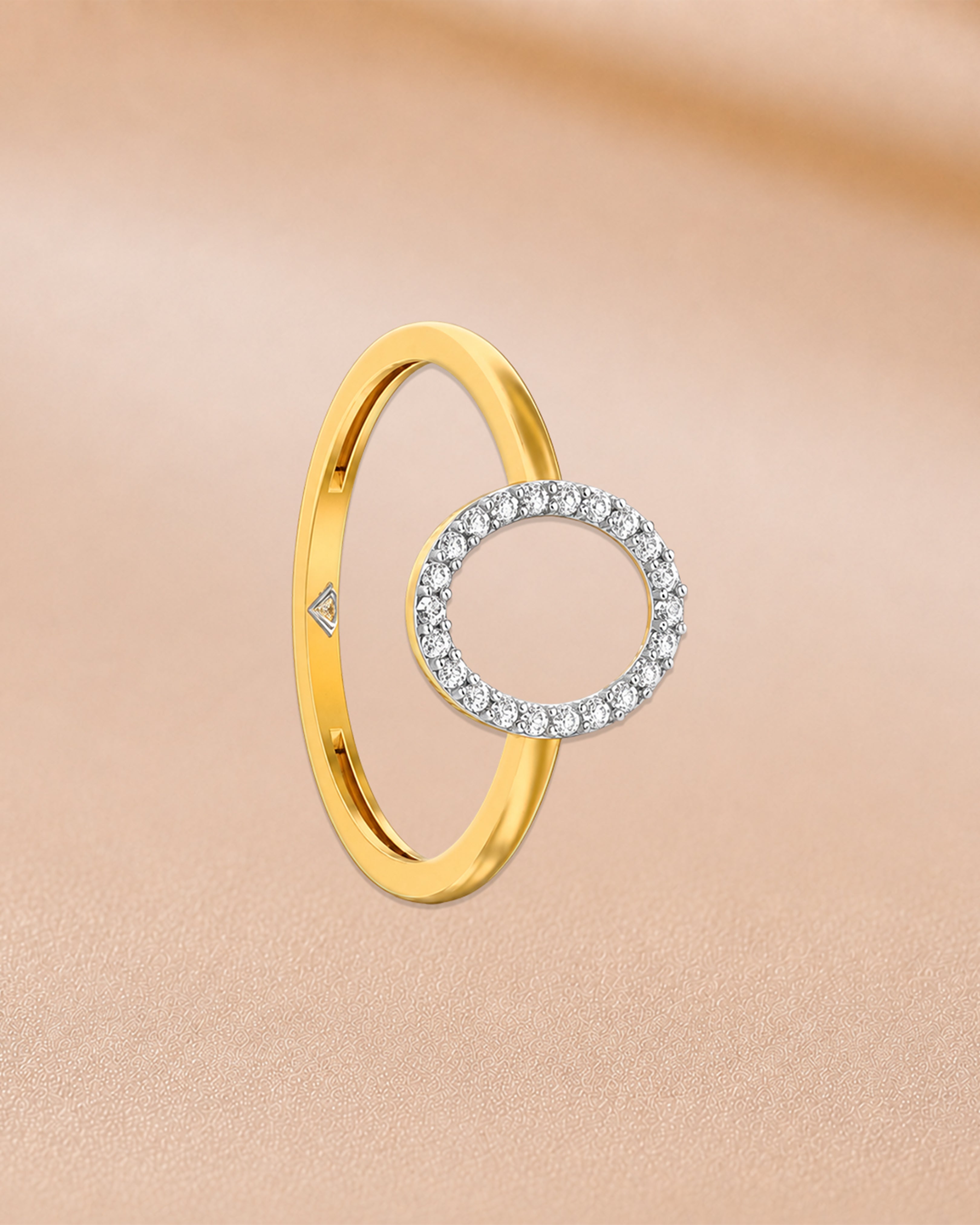 Ore 14KT Yellow Gold Round Design Ring