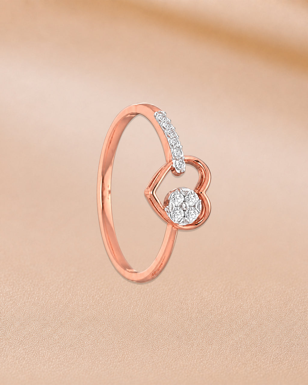 Ore 14KT Yellow Gold Heart-Shaped Ring