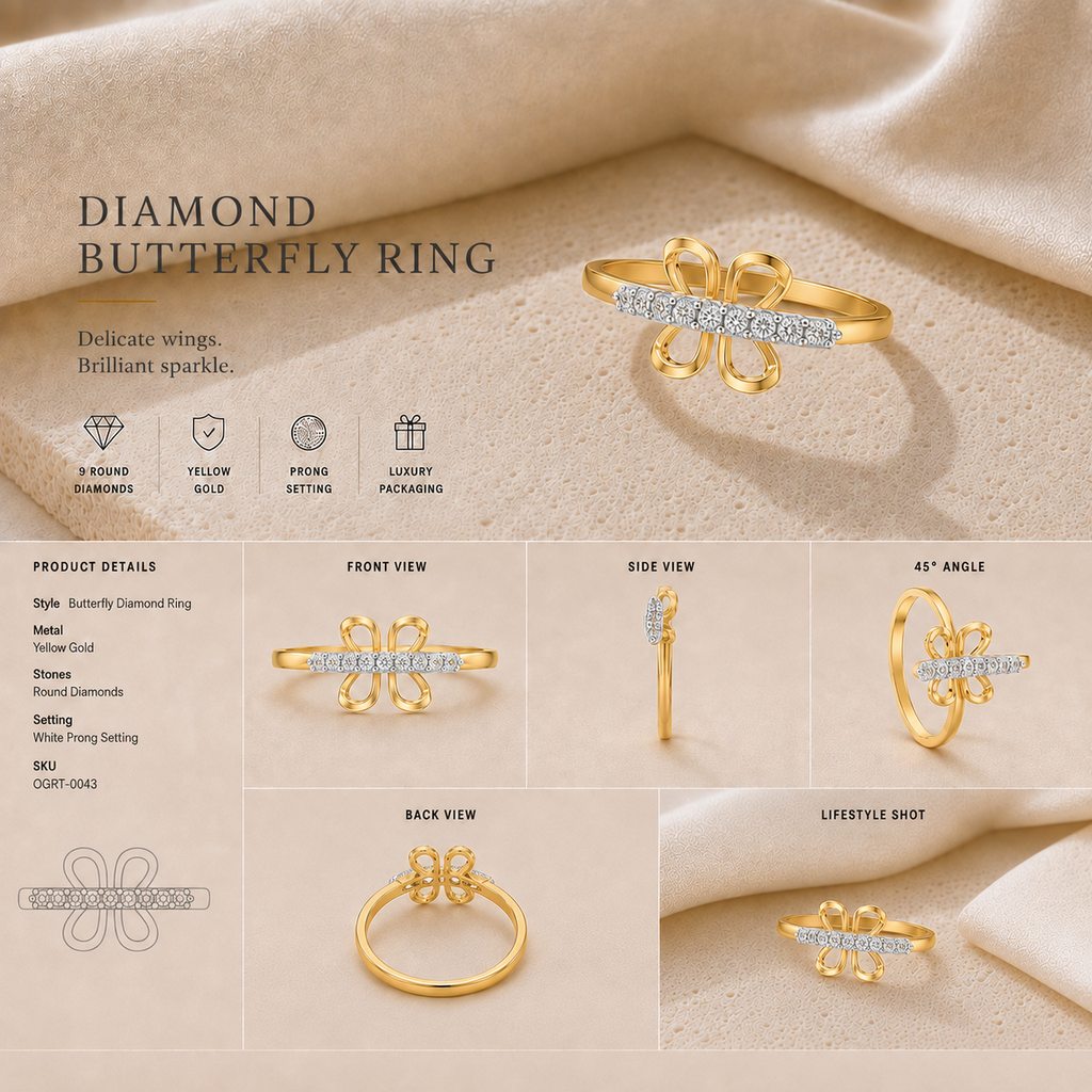 Ore 14KT Yellow Gold Ring