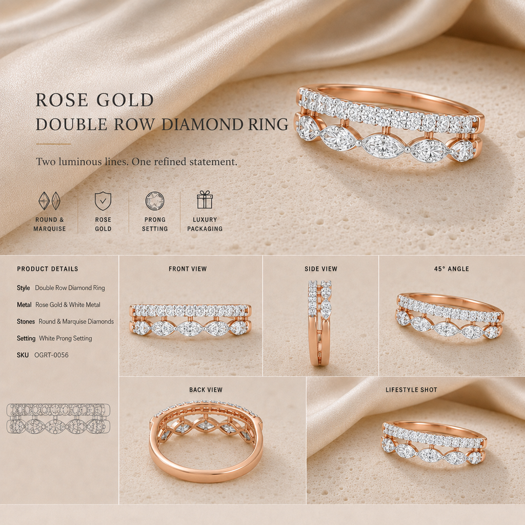 Ore 14KT Yellow Gold Crown-Shaped Ring